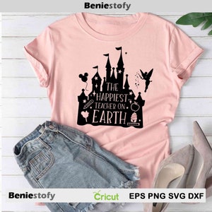 De gelukkigste leraar op aarde Svg, leraar svg, terug naar school Svg, Cricut File, Clipart, Svg, Png, Eps, Dxf