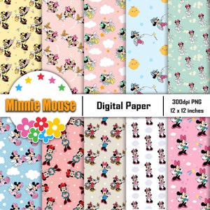 Mouse Seamless Pattern, Scrapbook, Digital Paper, Wallpaper, Background, Pattern, 12*12inches -300dpi