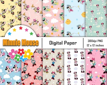 Pattern senza cuciture del mouse, album, carta digitale, carta da parati, sfondo, modello, 12 * 12 pollici -300dpi