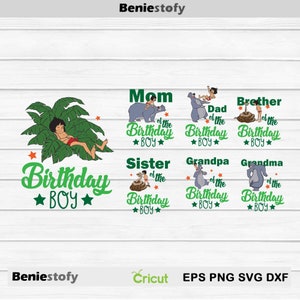 Bundle Family Birthday Boy Svg,  Birthday svg, Cricut File, Clipart, svg, png, eps, dxf