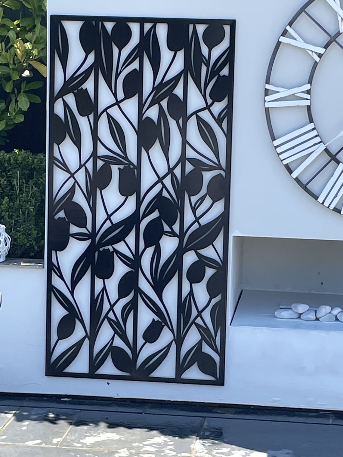 Laser Cut Steel Garden Privacy Decorative Screen Panels with Etsy