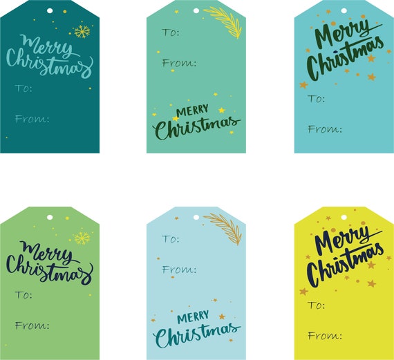Gift Tags Instant Download Printable - Etsy