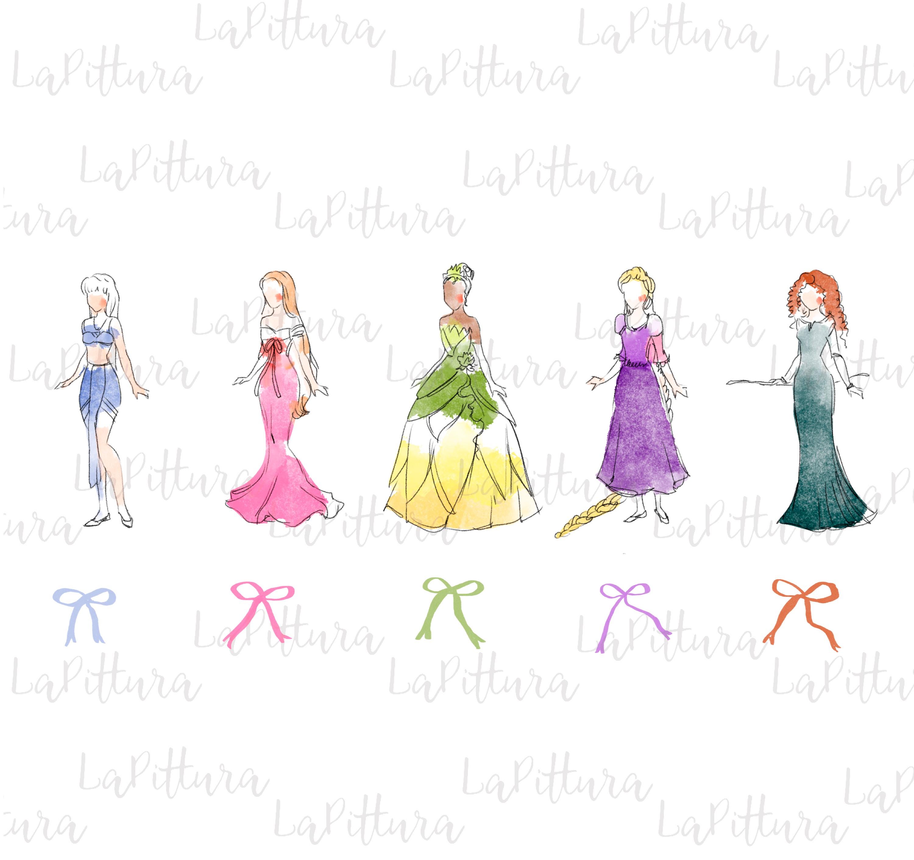 Bows Png, Princess Clipart, Princess Bows Printable Digital Download - Etsy