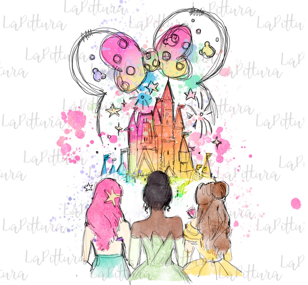 Princess Clipart, Princess and the Frog, Mermaid, Belle Png, Castle Png ...