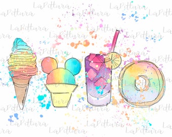 Acuarela PNG Dulce Verano PNG Clipart Imprimible Descarga Digital