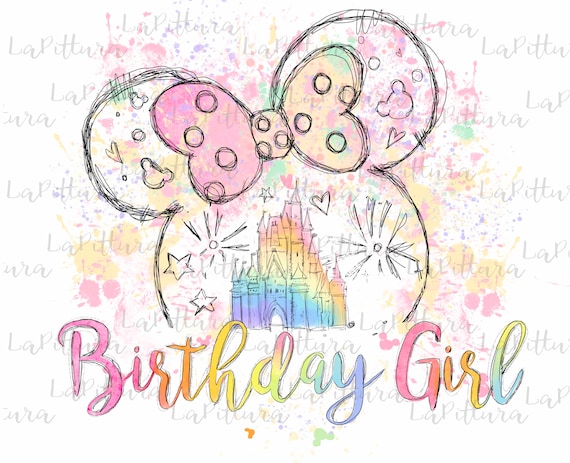 Birthday girl png design, birthday girl Clipart Printable Digital Download