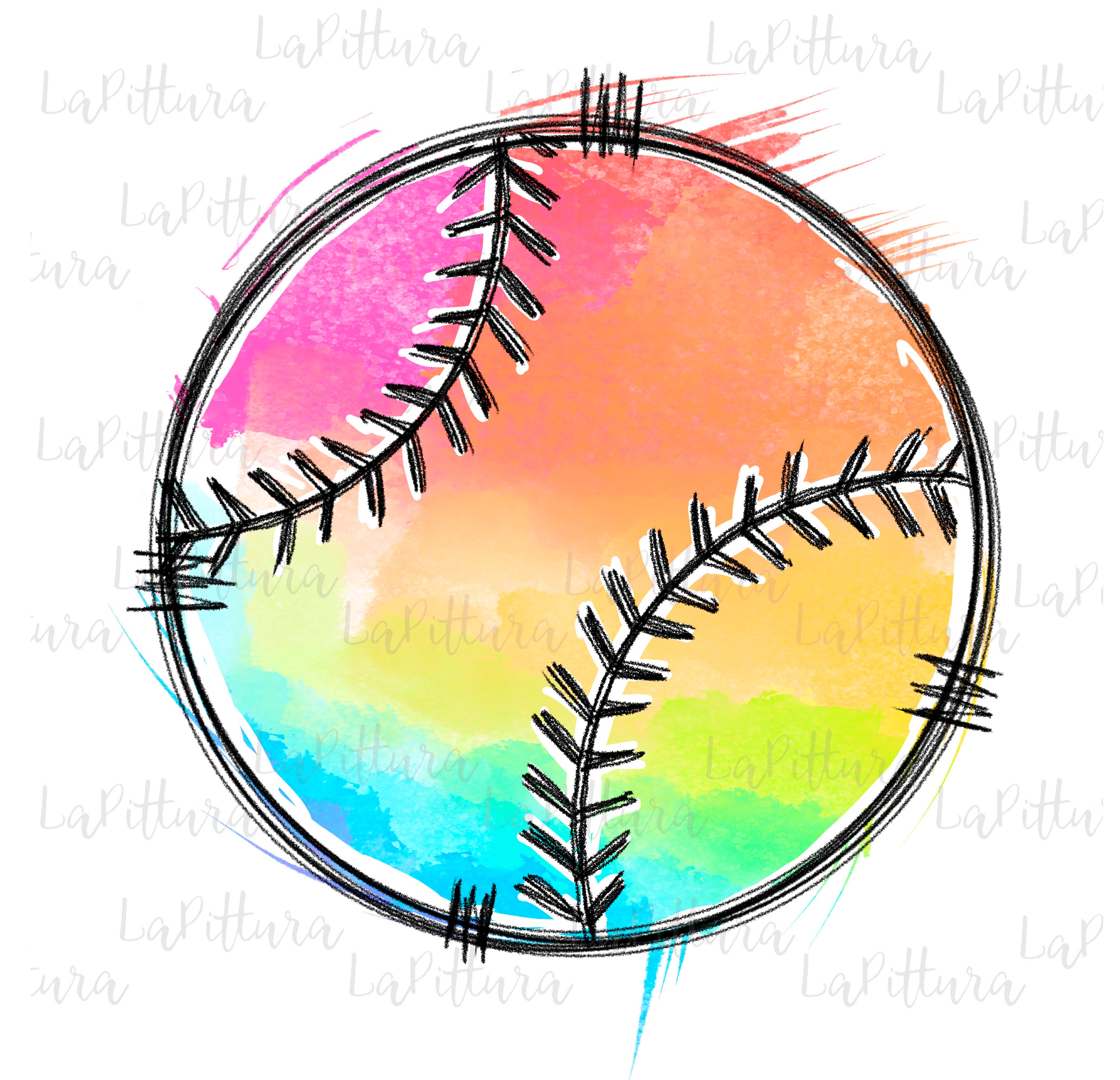 Rainbow Baseball Clipart Png, Baseball Clip Art Png, Baseball Designs ...