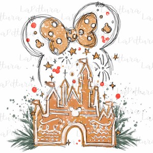 Clipart del castello di Natale in formato PNG, stampabile e scaricabile digitalmente