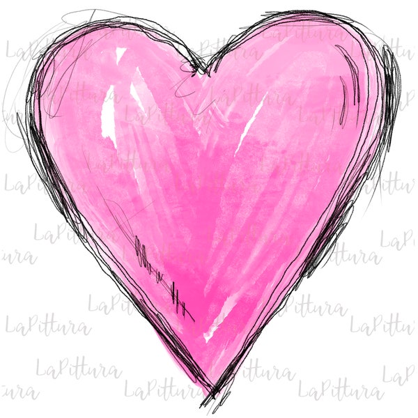 Bright pink heart png, pink clipart png, Pink PNG, pink heart designs, Love png, Printable Digital Download