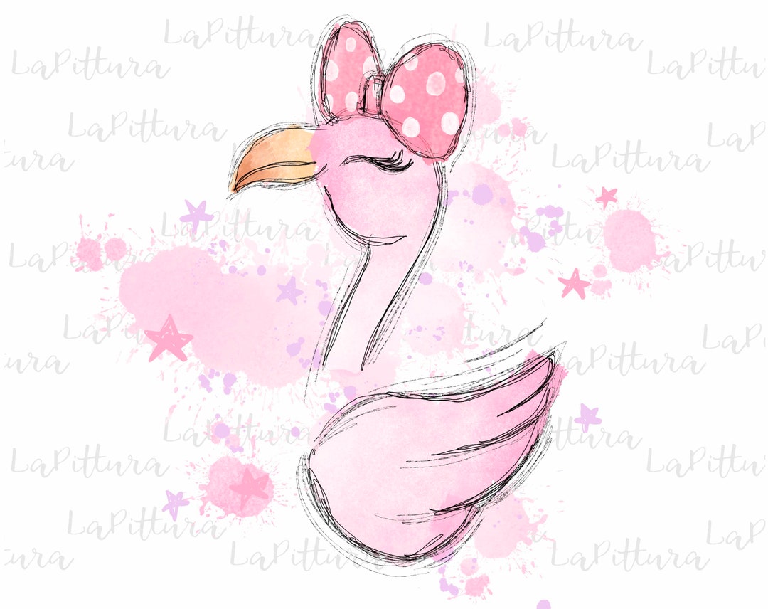 Watercolor Flamingo Clipart PNG, Pink Flamingo Clipart Printable ...