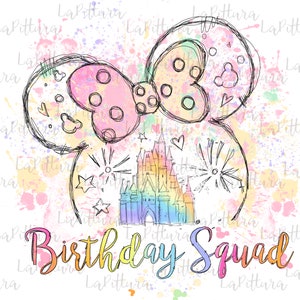 Birthday squad png, Birthday squad design, birthday girl Clipart Printable Digital Download