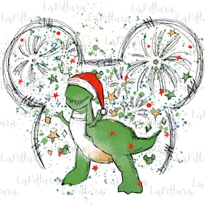 Christmas Dinosaur PNG, Dinosaur clipart, Instant Download, Dinosaur Clipart Printable Digital Download
