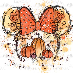Herbstliche Mausohren PNG, Kürbis png, Hello Fall y&#39;all Print für T-Shirt, Kürbisgewürz png