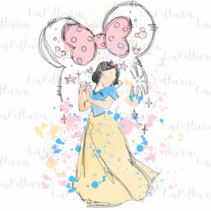 Princess PNG, Princess Clipart, All princess Printable Digital Download