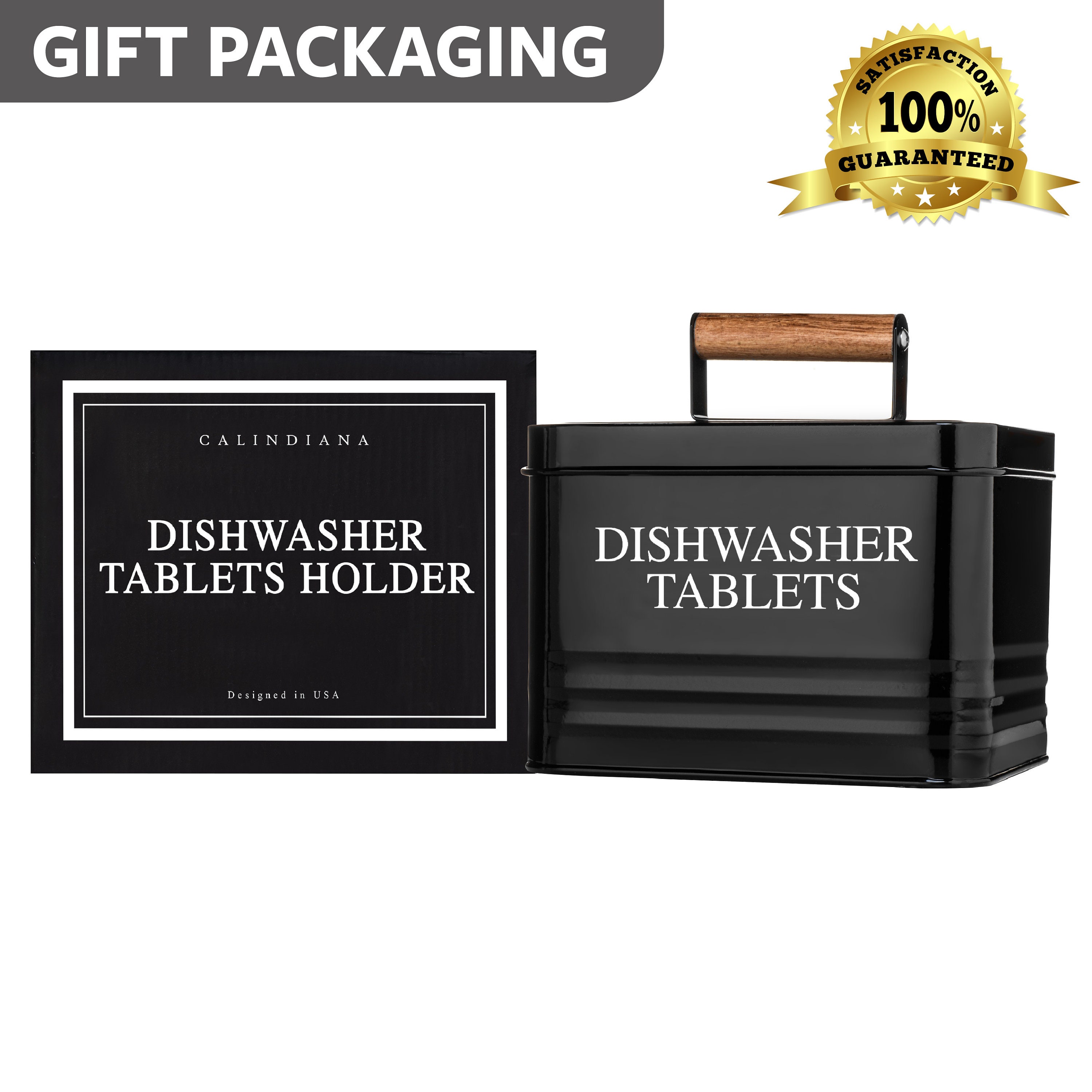 Dishwasher Detergent Pods Container, Modern Farmhouse Kitchen Home Decor,  Kitchen Organization and Storage Countertop, Housewarming Gift 