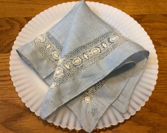 Vintage Hankie Beautiful Cutwork Wedding Collection Handkerchief
