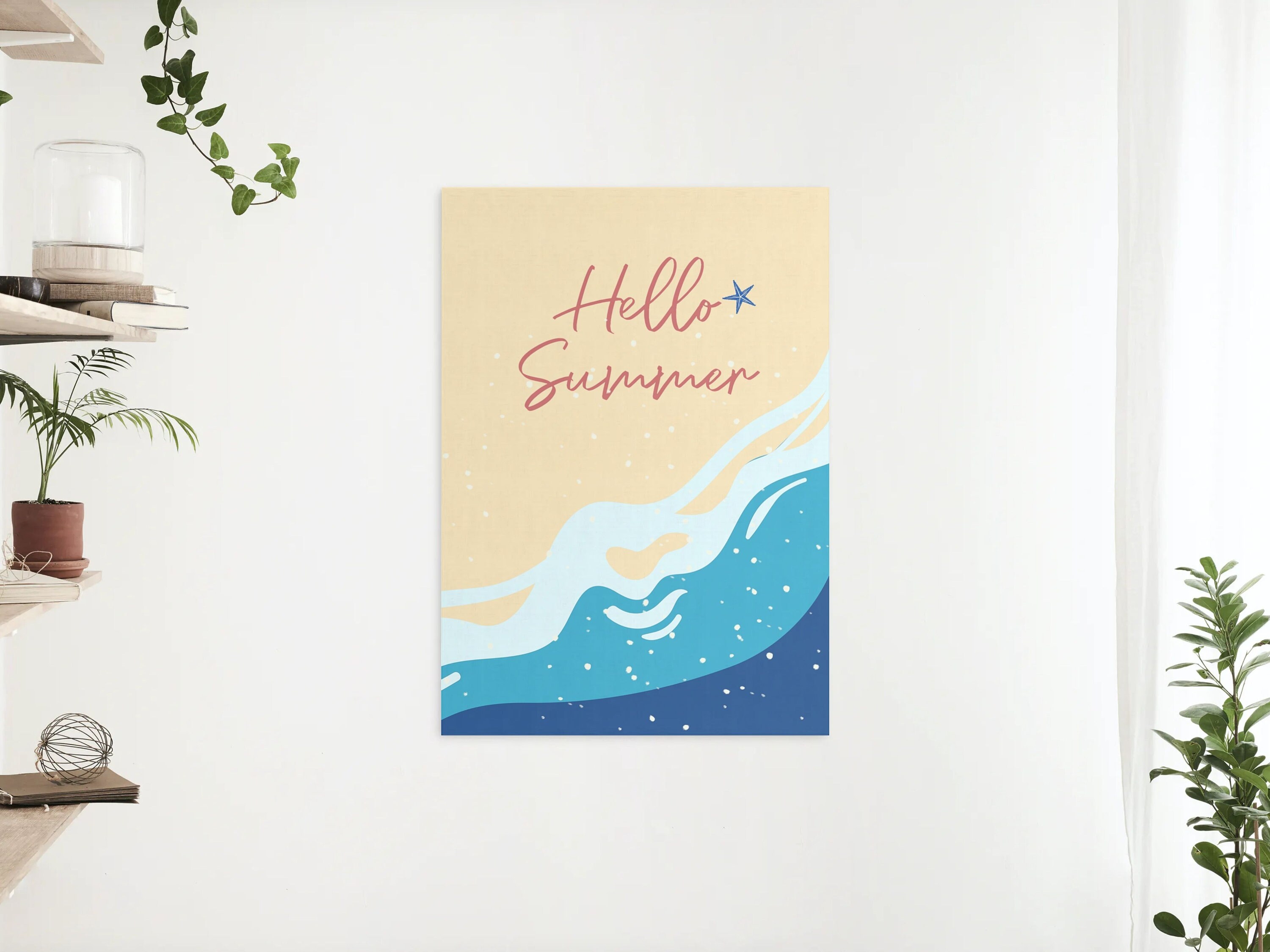Hello Summer Summer Quote Wall Art Printable Summer | Etsy
