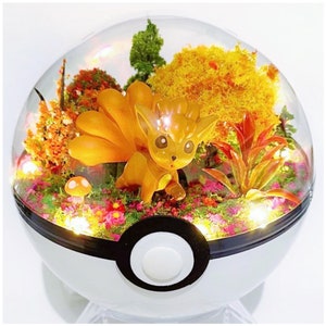 Handgemaakte terrarium diorama pokeball kerstballen planter voorstel terrasverjaardag uitnodigingskaart TCG cadeau verjaardag kerst vaderdag