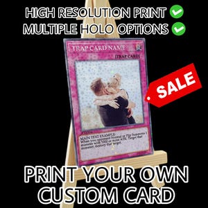 Personalisieren Sie Ihre eigene benutzerdefinierte TRAP YGO Yougioh Trading Card Holographischer Jahrestag Vorschlag Einladung Geburtstag Hochzeit Abschluss Valentinstag
