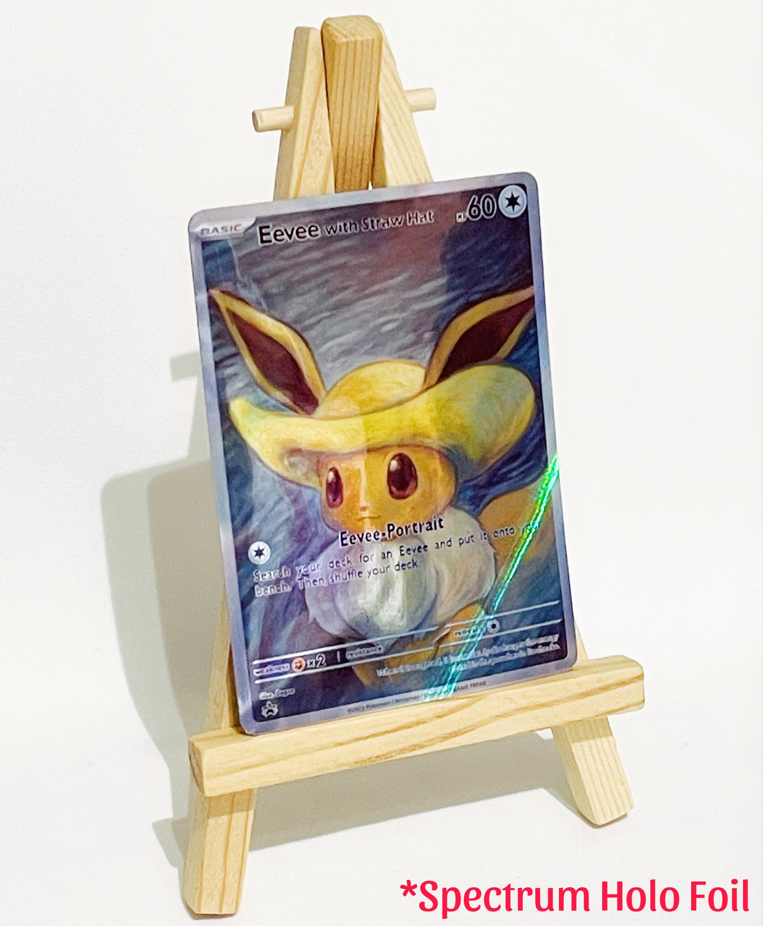 Pokemon X Van Gogh Museum Pokémon Eevee w/ Straw Hat Figure *In Hand*