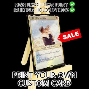 Carta da gioco MTG personalizzata per anniversario, compleanno, proposta di matrimonio, San Valentino, fidanzamento, invito, regalo, sposa/sposo, lui/lei
