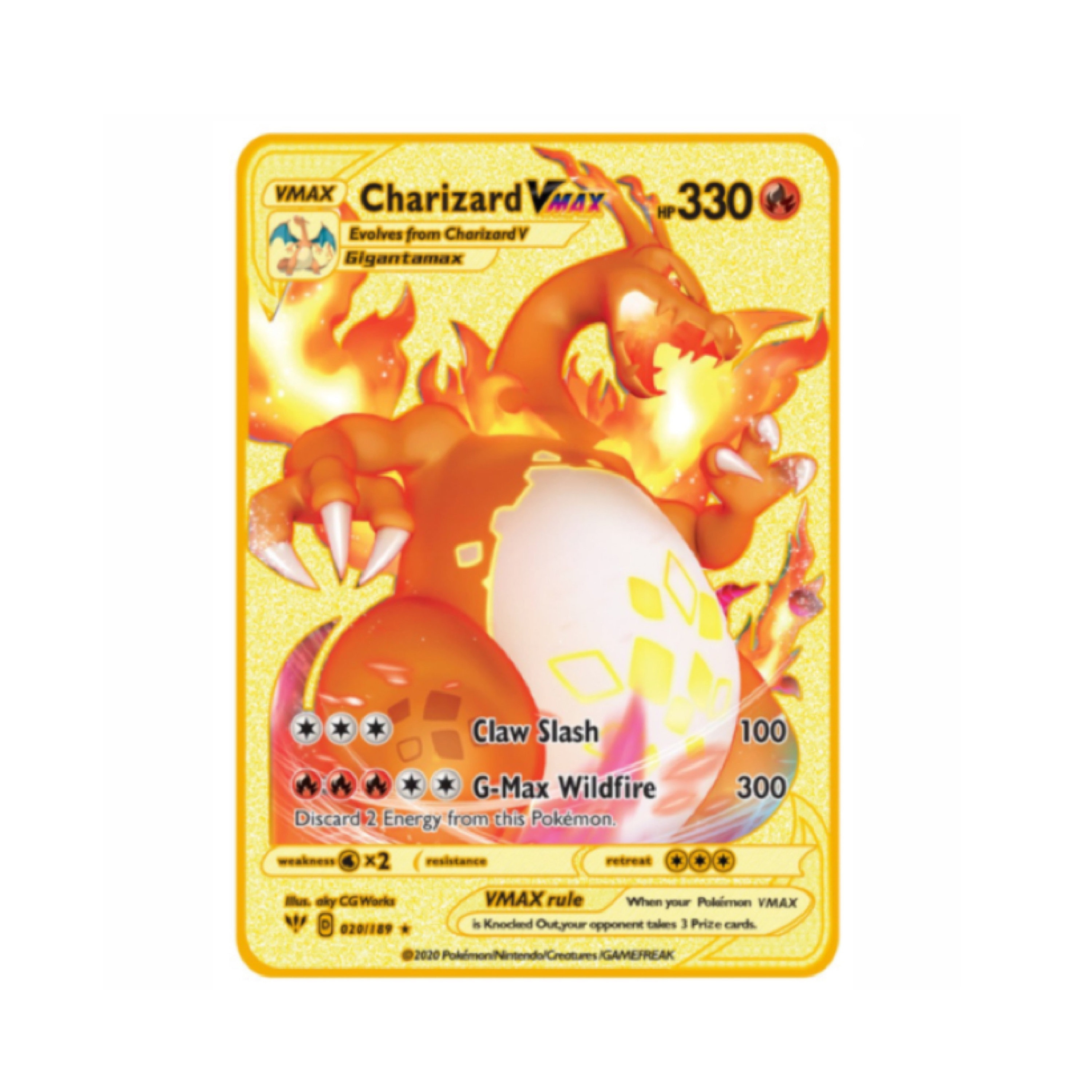 Carta Pokémon Charizard vmax Shiny Dourada Com Relevo + Brinde em Promoção  na Americanas