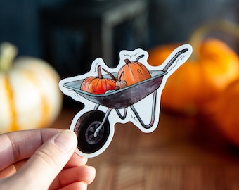 Pumpkin Patch Sticker, Autumn Sticker, Pumpkin Decor, Pumpkin Sticker Vinyl, Pumpkin Sticker Waterproof, Sticker for Hydroflask, Fall Decor