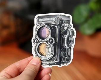 Vintage Camera Sticker, Photography Sticker, Antique Camera Sticker, Photo Decor,Waterproof Sticker, Vinyl Sticker, Sticker for Hydroflask,