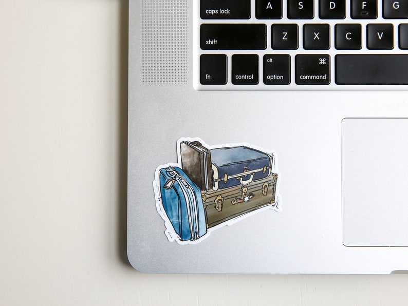 Vintage Suitcase Sticker: Waterproof Vinyl Travel Sticker image 2