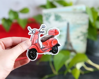 Vespa Pinup Girl Scooter Waterslide Decal Stickers Old School Style #237 