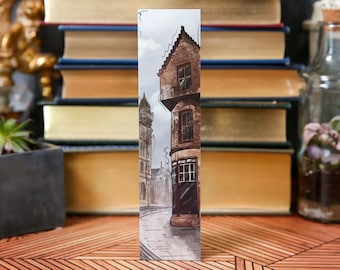 Edinburgh Bookmark, Dark Academia Bookmark, Gift for Book Lover, Edinburgh Scotland Art, Illustrated Bookmarks, Dead Poets Society