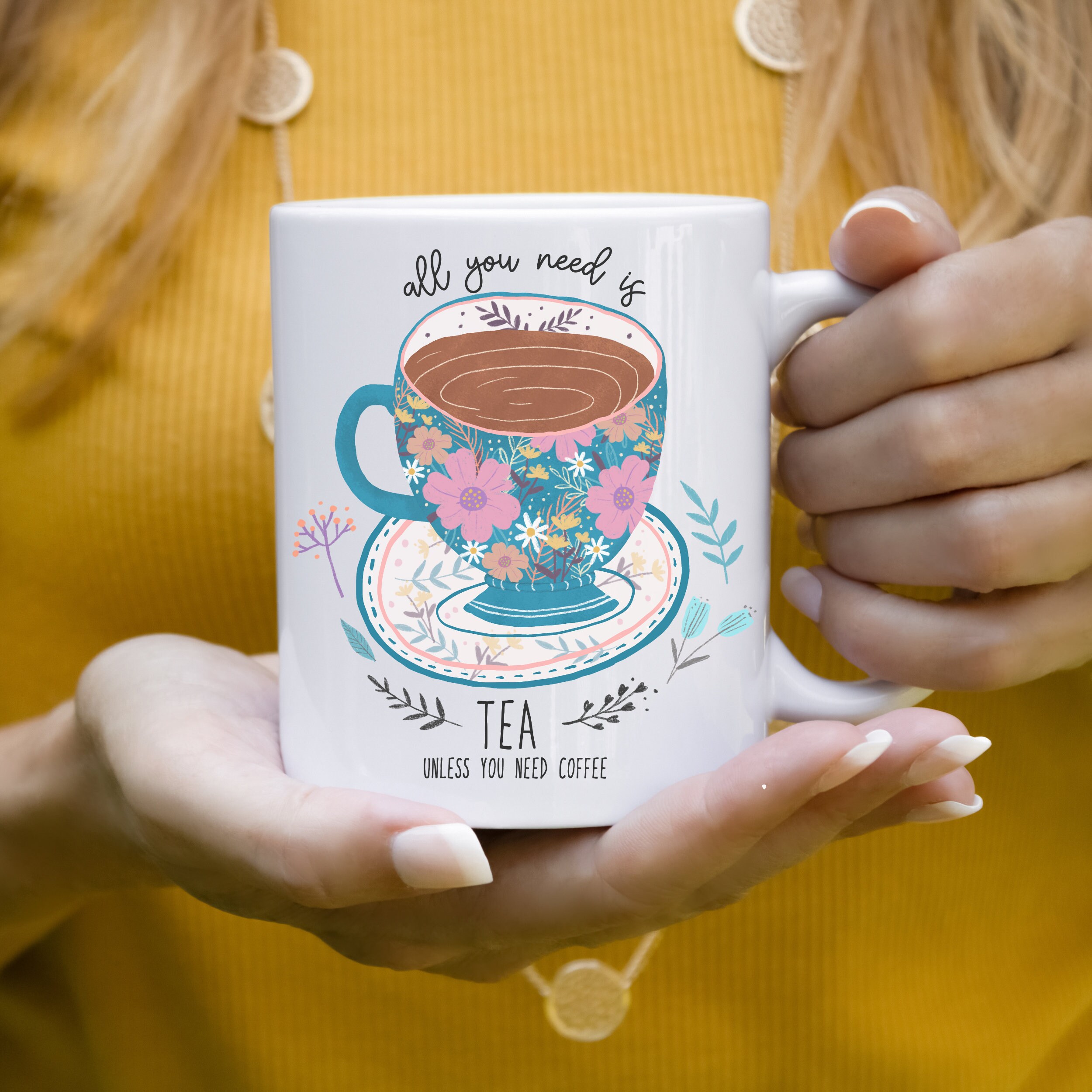 Funny and Cute Tea Cup Present for Tea Drinker Gift for Tea Etsy