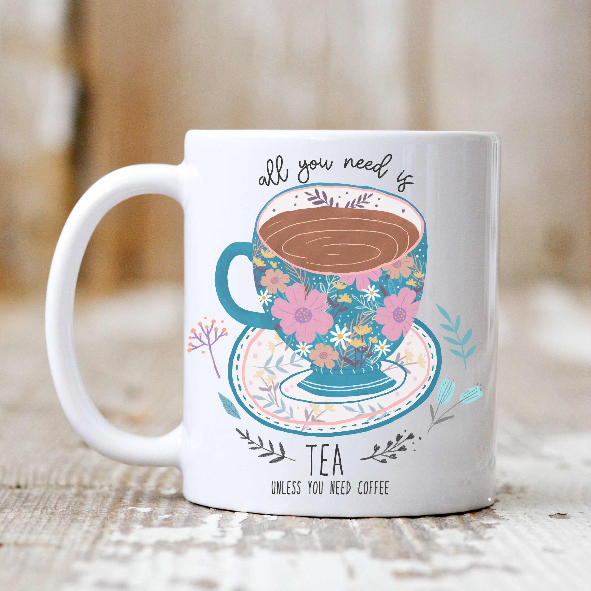 Funny and Cute Tea Cup Present for Tea Drinker Gift for Tea Etsy