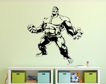 Superhero Wall Decal, Superheroes Wall Sticker, Hero, Comic Strip, Wall Tattoo, Wall Art, Decor