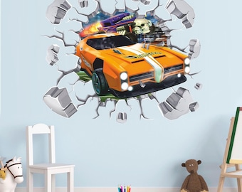 Hot Cars Wall Decal: Muscle Car Wall Art