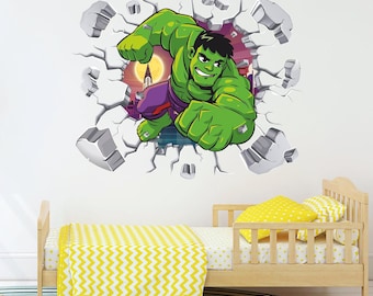 Superhero Wall Decal: Kids Room Decor 002