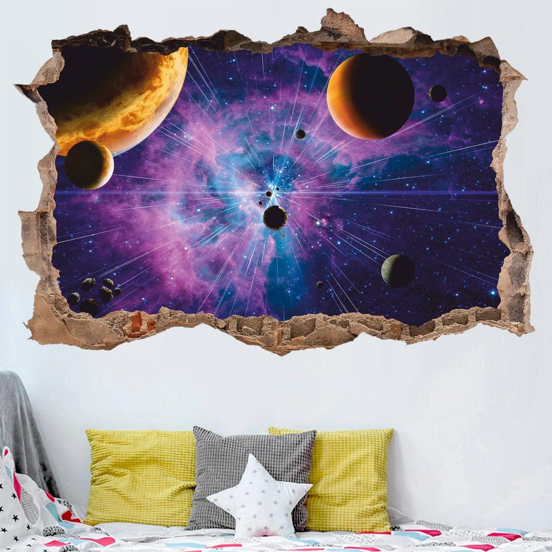 Planets Wall Decal: Cosmos Space Wall Sticker - Etsy