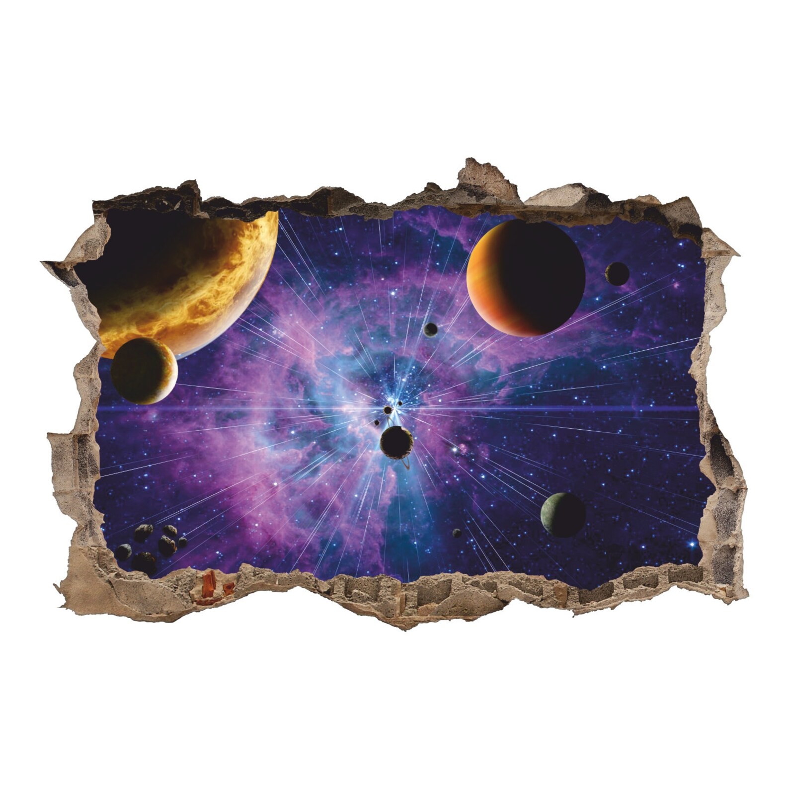 Wall Decal Universe Wall Sticker Star Life Stars Etsy