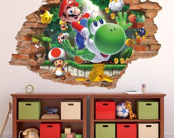 Adesivo murale con personaggio di videogioco: adesivo da parete
