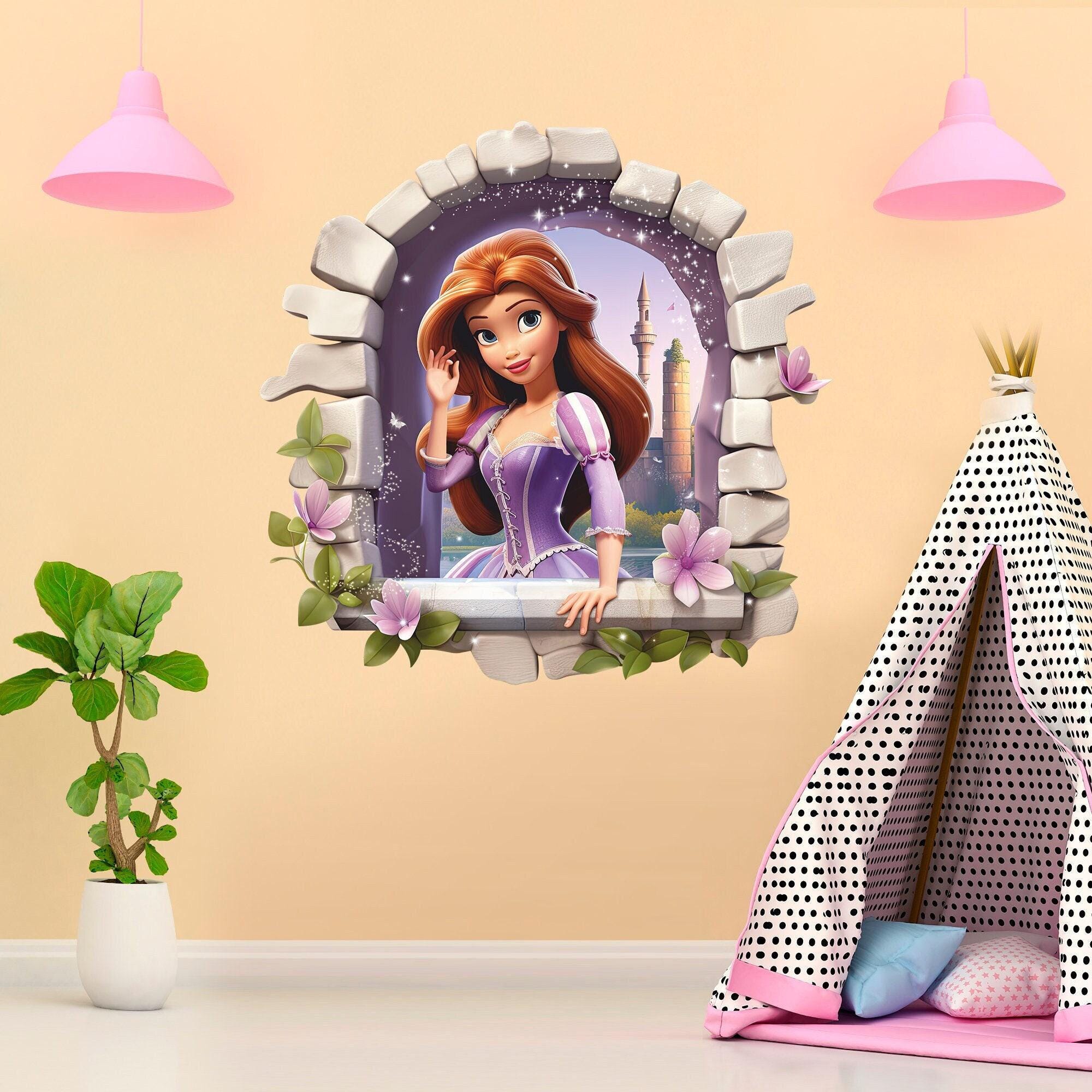 Princess Wall Decal: Fairy Tale Castle Window Sticker 001 - Etsy