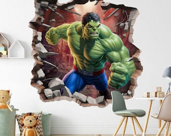 Superhero Wall Decal: Boys Room Decor