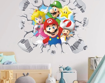 Video Game Wall Decal: 3D Character Wall Sticker