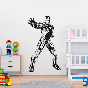 Superhero Wall Decal, Hero Wall Sticker, Comic Strip, Wall Tattoo, Wall Art, Decor