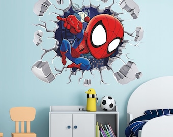 Superhero Wall Decal: Kids Room Decor 001