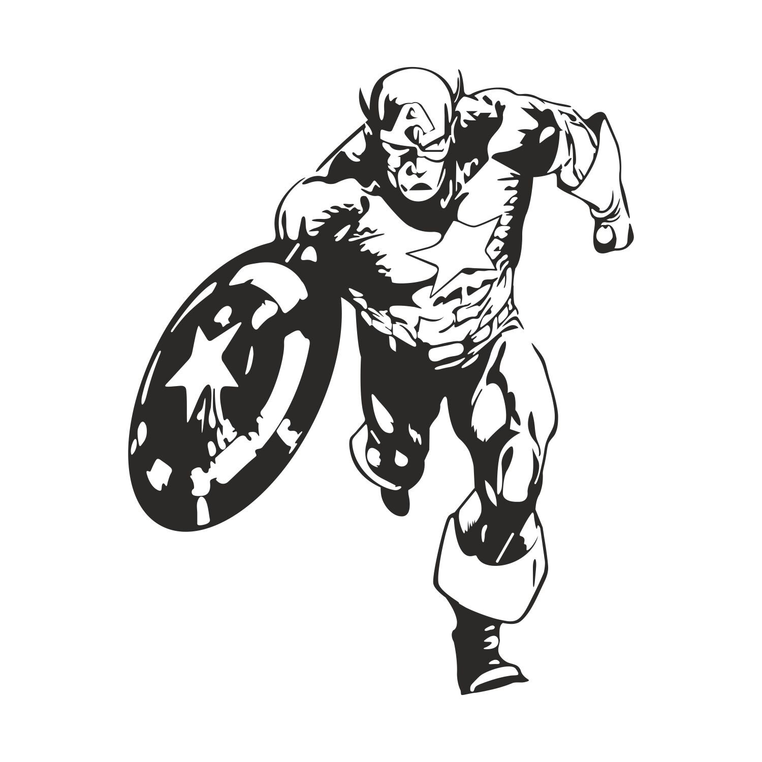 Superhero Wall Decal Hero Wall Sticker Comic Strip Etsy