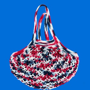 French Cotton Market Bag - Versatile Tote for Shopping, Beach, and More