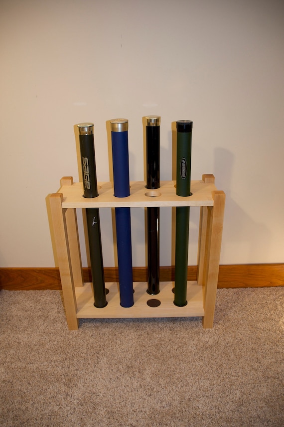 How To Store Fly Rod Tubes - Fly Fishing Tips - DIY Wall Rack 