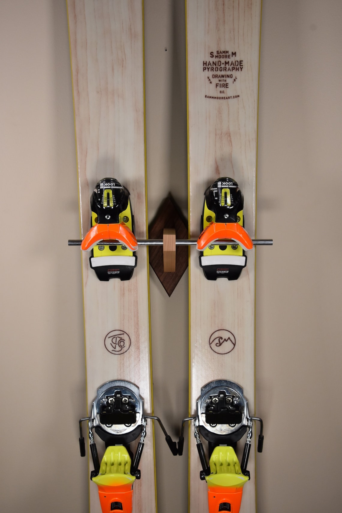 Ski Wall Mount Display Etsy