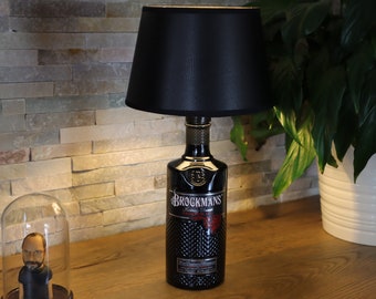 Brockman's Gin Lampe / Stylisch / Upcycling / Geschenk / Gin / inkl. Leuchtmittel / verschiedene Lampenschirme