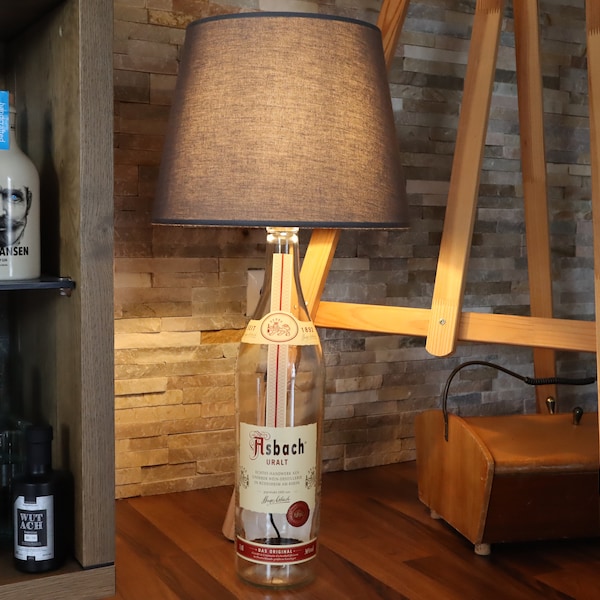 3 Liter Asbach Uralt Stehlampe / Stylisch / Upcycling / Geschenk / Weinbrand